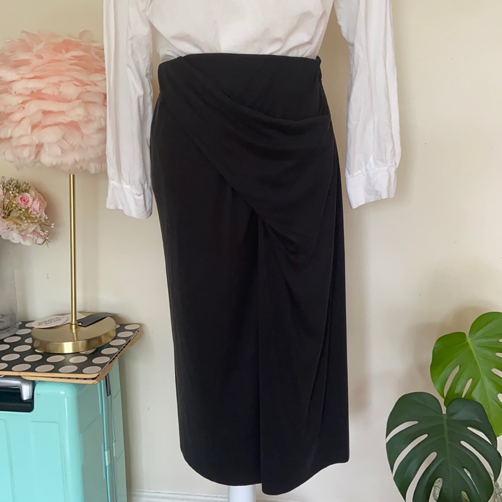 Zara black twist skirt